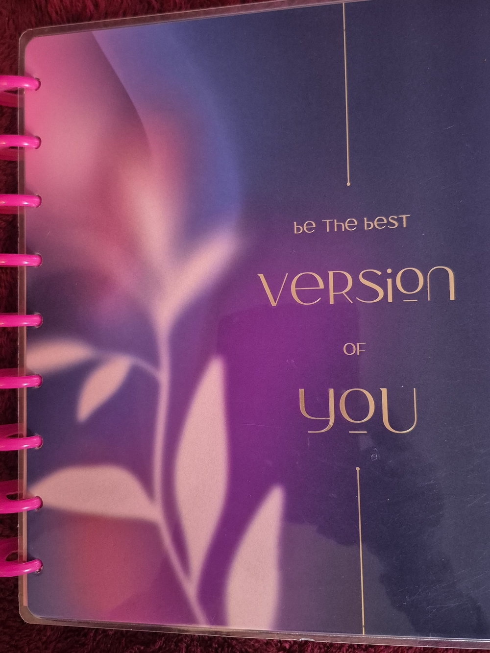 The Happy Planner Purple & Pink 'Be the Best Version of You' Spiral Planner